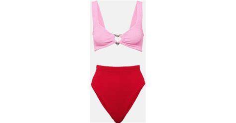 Hunza G Duo Jessica Bikini In Red Lyst Australia