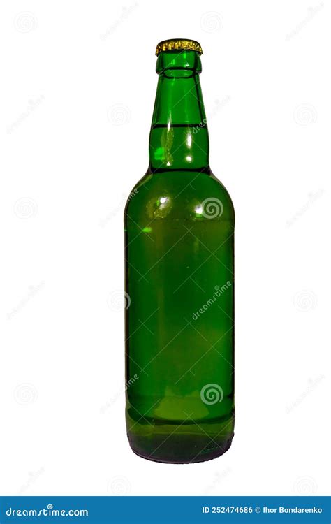 Garrafa De Cerveja Isolada Sobre Fundo Branco Foto De Stock Imagem De