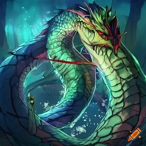 Sea Serpent Warrior Of Darkness