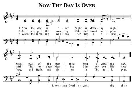 Now The Day Is Over Christian Songs And Hymns