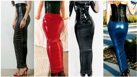 Latex Hobble Dresses Very Beautiful And Most Running Fashion Leather