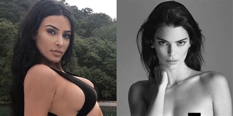 Kim Kardashian Kendall Jenner Are Naked On Instagram Again