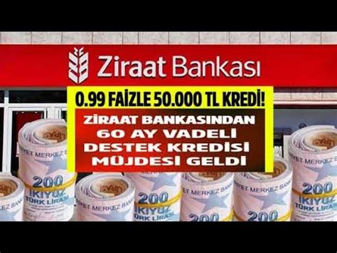 Ziraat Bankas Ndan Ay Vadeli Destek Kredisi M Jdesi Faizle