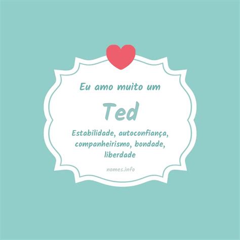 O Que Significa Ted - Significado do nome Ted