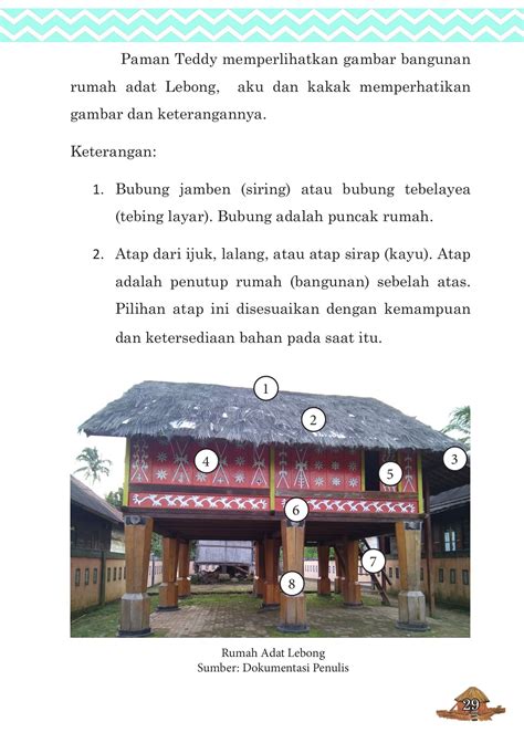 Mengenal Rumah Adat Lebong SD NEGERI 1 TAMANREJO Kaca 37 PDF