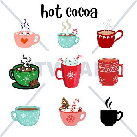 Hot Cocoa Svg Hot Cocoa Cocoa Christmas Templates