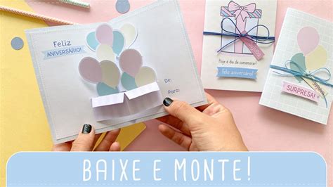 Cartão De Aniversário Para Imprimir Gratuito