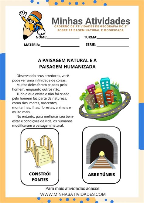 Atividade Paisagem Natural E Modificada 2 Ano