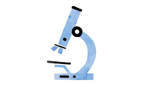 Minimalist microscope watercolor hand drawn vector illustration ...