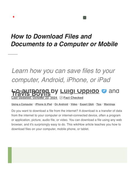 3 Ways to Download a File From the Internet | PDF | Ios | Android ...