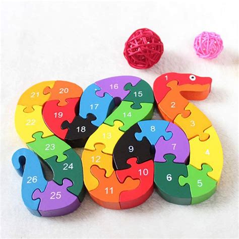 Alphabet Puzzle 3D Wood Child Educational Games An... – Vicedeal