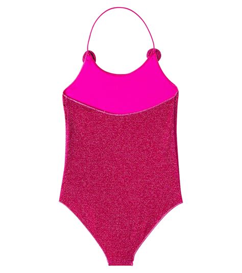 Lumière lamé bikini in pink Oseree Kids Mytheresa