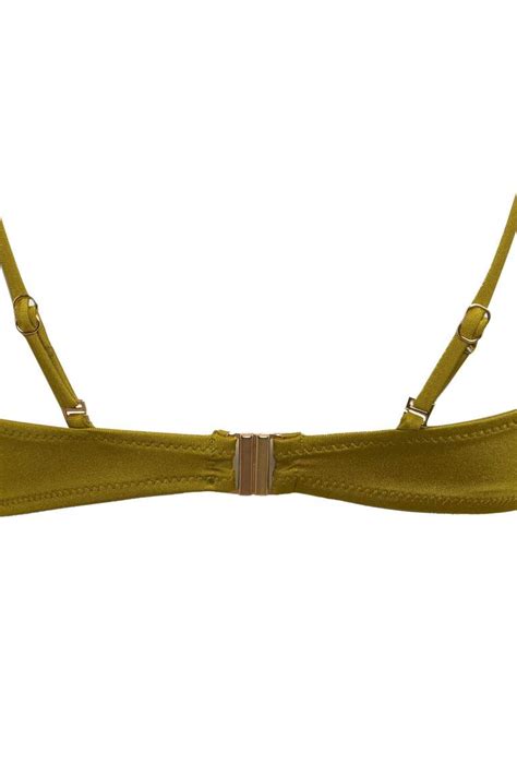 Khaki WOMAN Fall In Love Regular Fit Bikini Top DeFacto