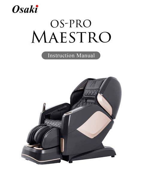 Инструкция Osaki Os Pro Maestro 27 страницы