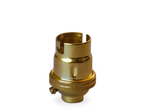 Bc Lamp Holder In Solid Brass No Shade Rings