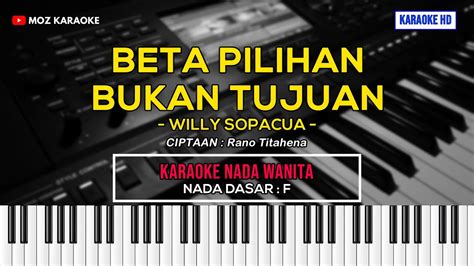 Beta Pilihan Bukan Tujuan Nada Wanita Karaoke Pop Ambon Karaoke