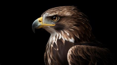 Premium AI Image | A close up of an eagle's beak and beak.