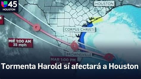 Tormenta tropical Harold Así estará afectando el área de Houston tras