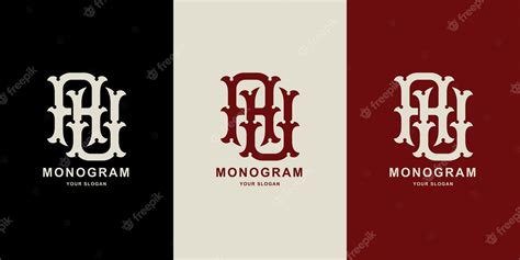 Premium Vector Letters Au Or Ua Monogram Template Logo Initial For