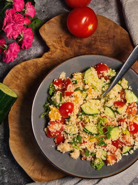 Easy Vegan Couscous Salad Healthy Recipe