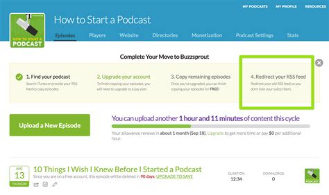 Moving Your Podcast To Buzzsprout Buzzsprout Help