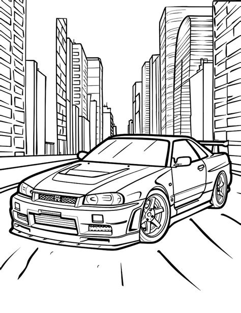 Hot Wheels Coloring Pages Free Printable Sheets