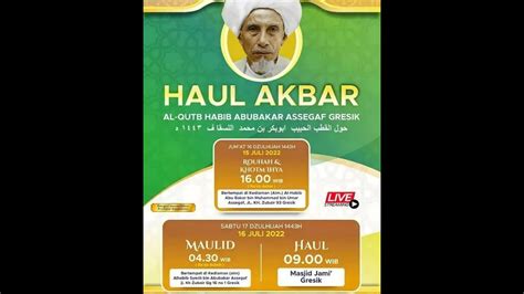 Live Relay Rauhah Haul Akbar Al Imam Al Qutb Al Habib Abu Bakar Bin