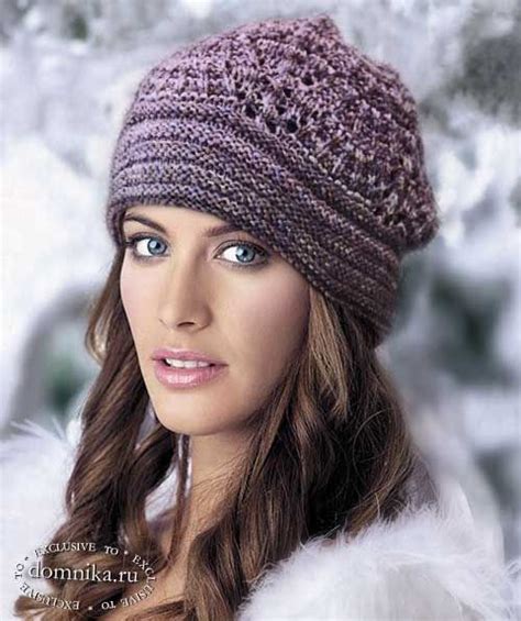 Вязаные шапки для женщин пожилого возраста - 6 моделей женских шапок на ...