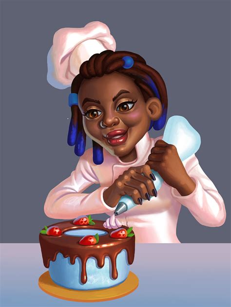 Cook confectioner at work (illustration) on Behance