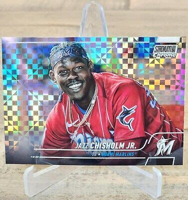 Jazz Chisholm Jr Topps Stadium Club Chrome X Fractor Miami