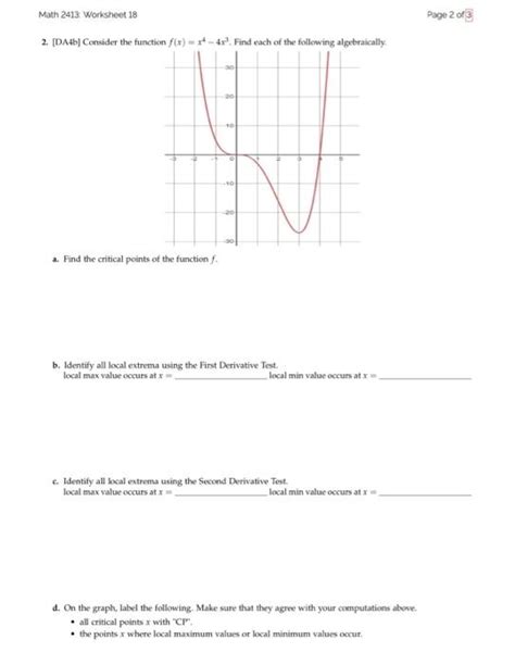 1 [da4b] Use The Graph Of The Derivative Function