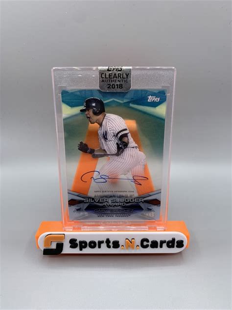 2018 Topps Clearly Silver Slugger Award Winner Gary Sanchez MLBAA GS