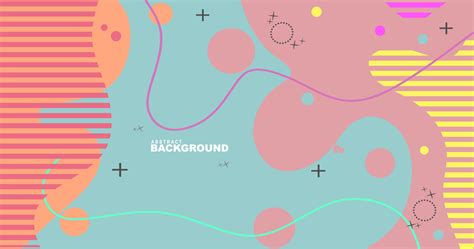 Background For Childrens Poster Design Cheerful Memphis Theme