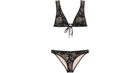 Zimmermann Tallow Lace Bikini In White Lyst