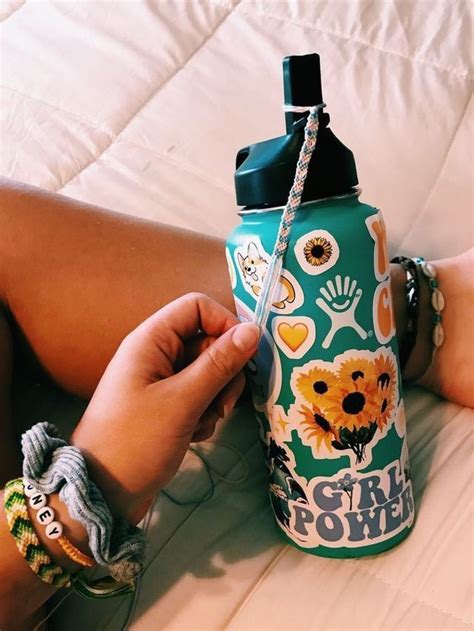 Mochila Kanken Hydro Flask Water Bottle Cute Sticker Cute Water