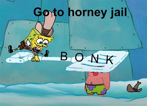 Spongebob Horny Jail Blank Template Imgflip