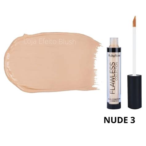 Ruby Rose Corretivo Liquido Naked Flawless Nude HB Shopee Brasil
