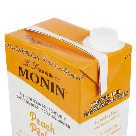 Monin 46 Oz Peach Fruit Smoothie Mix