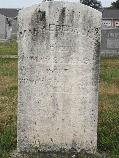 Mary Ebersole 1815 1889 Memorial Find A Grave