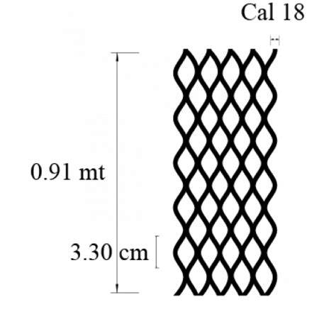 METAL DESPLEGADO Cal 18 G 33 18 METALES MarChina Todo En Aluminio