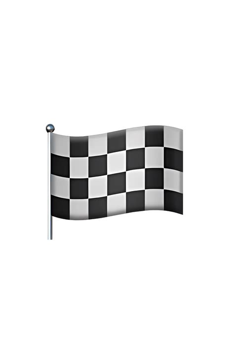 🏁 Chequered Flag Emoji - Symbol of Victory in Motorsports