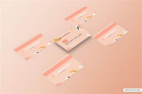 Premium PSD | Credit card mockup psd template