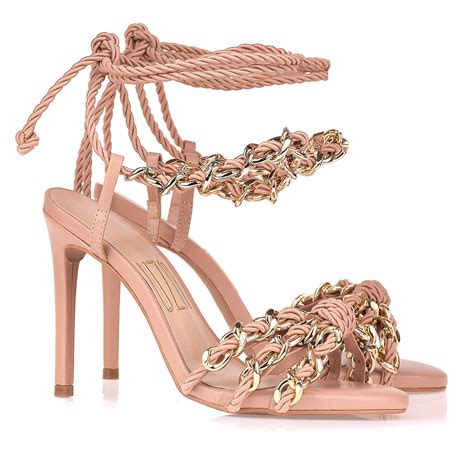 Preview Uza Outono Inverno Inverno Sand Lia Salto Alto New Couro Nude A A