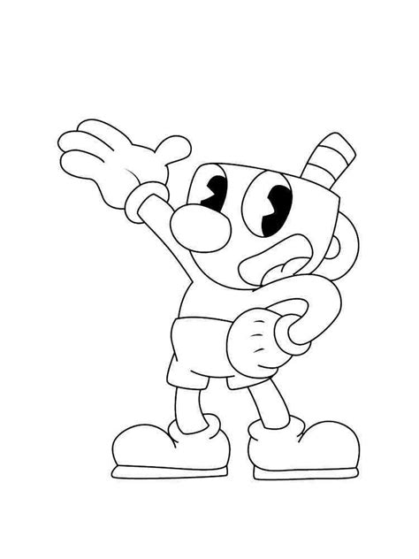 Cuphead Coloring Pages