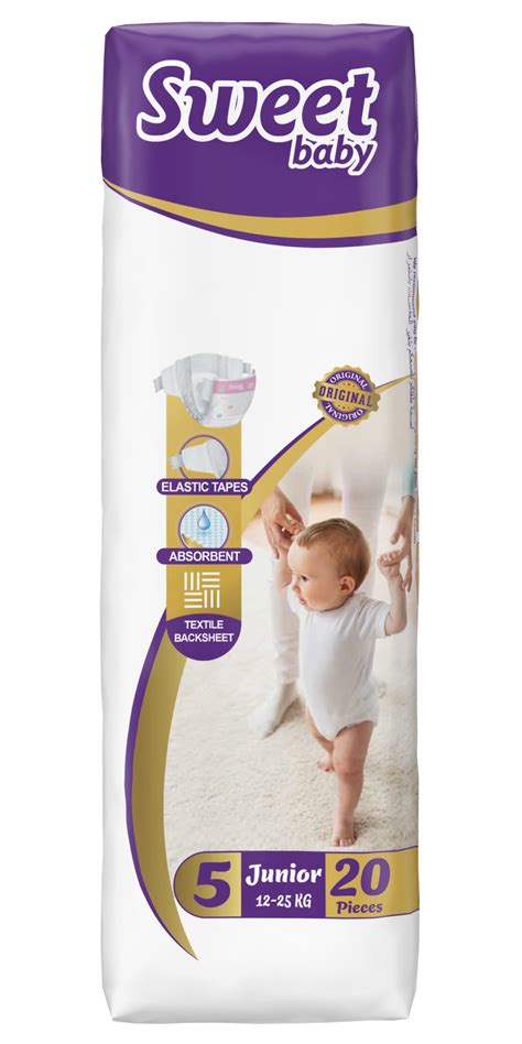 ДЕТСКИЙ ПОДГУЗНИК SWEET BABY JUNIOR NO.5 11-18 KG 20 PCS - купить в ...