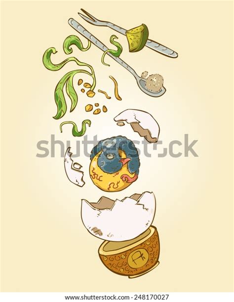Vietnamese Food Hot Vit Lon Balut Stock Vector Royalty Free Shutterstock