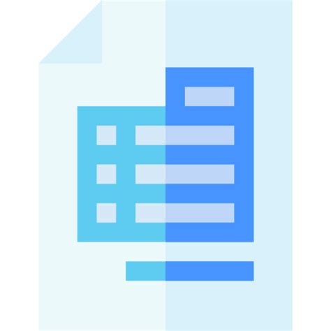 Invoice Basic Straight Flat Icon