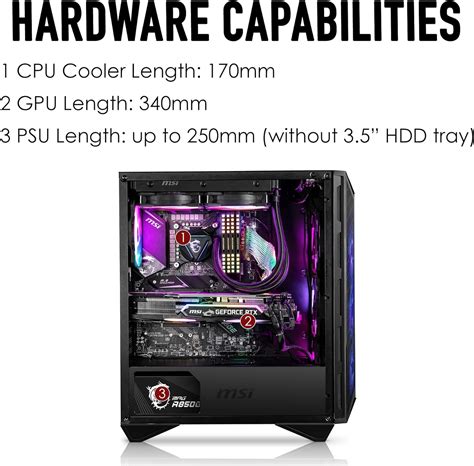 MSI MPG GUNGNIR 111R Gaming Case – ARGB Fans & Tempered Glass ...