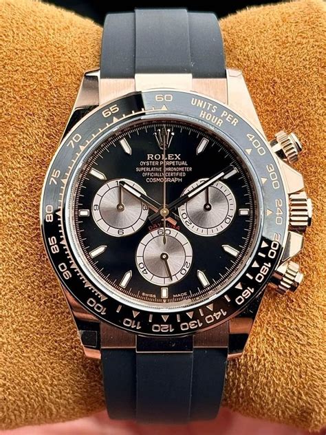 Rolex Daytona Rose Gold Oyster Flex Black Dial 126515ln 2024 40mm