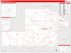 Yamhill County, OR Map Book (Red Line Style)